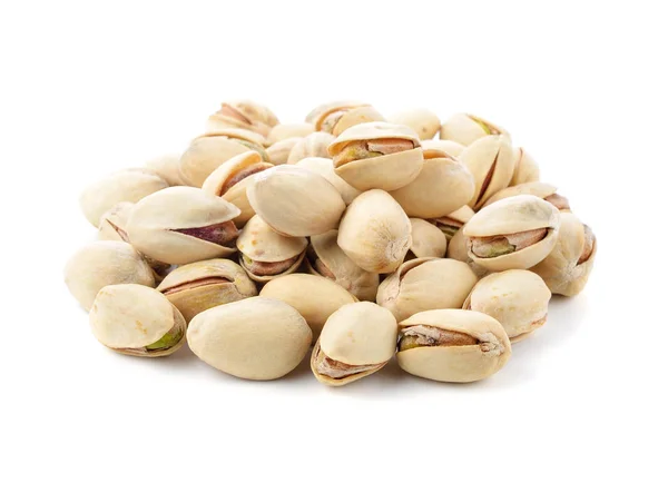 Nueces Pistacho Aisladas Sobre Fondo Blanco — Foto de Stock