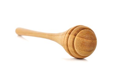 Tahta bal çubuğu beyaz arkaplanda izole