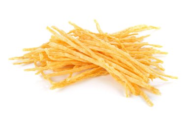 balık meze beyaz zemin üzerine kurutulmuş