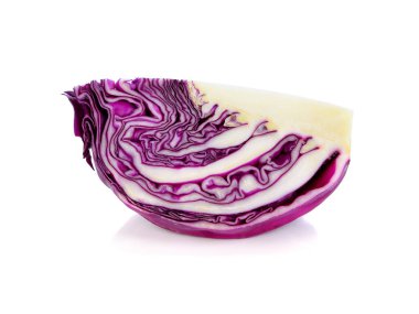 beyaz izole kırmızı lahana