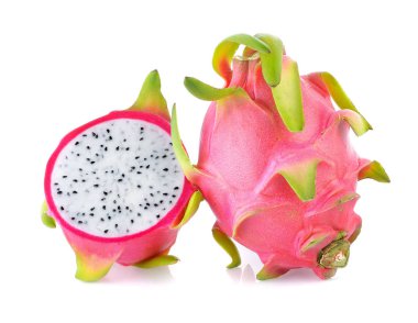 Dragon fruit isolated on white background clipart