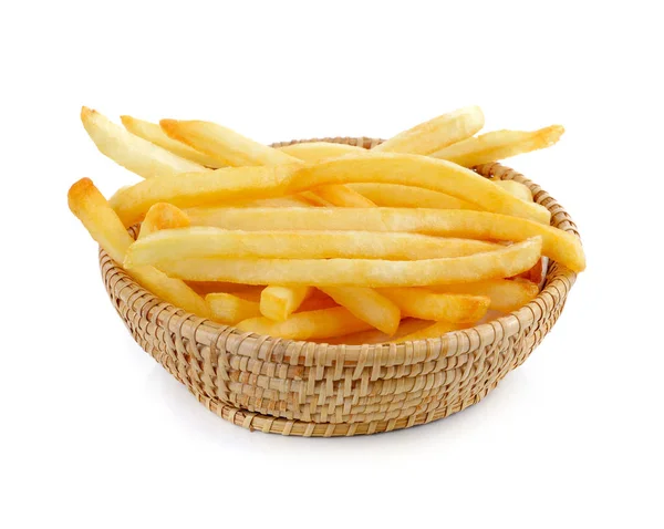 Pommes Auf Weißem Hintergrund — Stockfoto