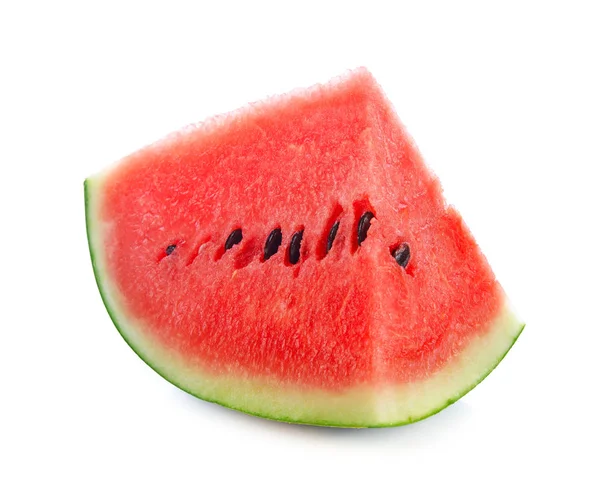 Wassermelone Isoliert Auf Weißem Hintergrund — Stockfoto