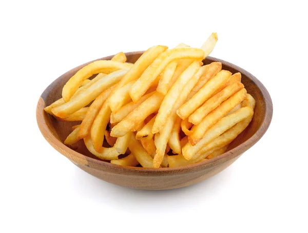 Appetitliche Pommes Frites Auf Weißem Hintergrund — Stockfoto