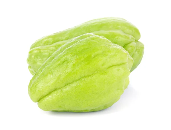 Chayote Isolerad Vit Bakgrund — Stockfoto