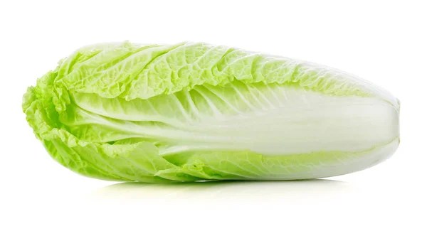 Fresh Chinese Cabbage White Background — Stock Photo, Image