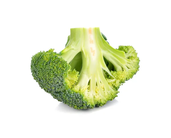 Beyaz Arka Plan Üzerinde Izole Brokoli Sebze — Stok fotoğraf