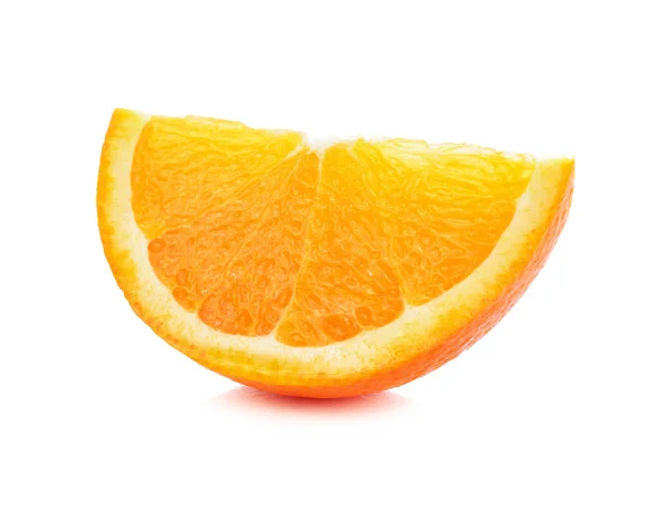 Апельсиновий Фруктовий Шматочок Ізольований Білому Фоні — стокове фото