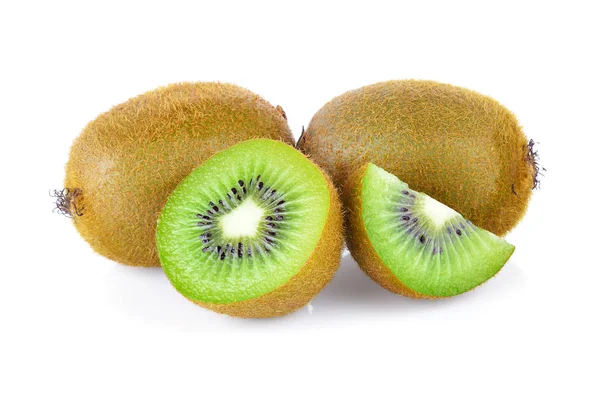 Kiwi Frutas Isoladas Sobre Fundo Branco — Fotografia de Stock