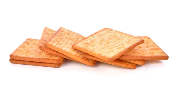 Cracker Isolerad Över Vit Bakgrund — Stockfoto