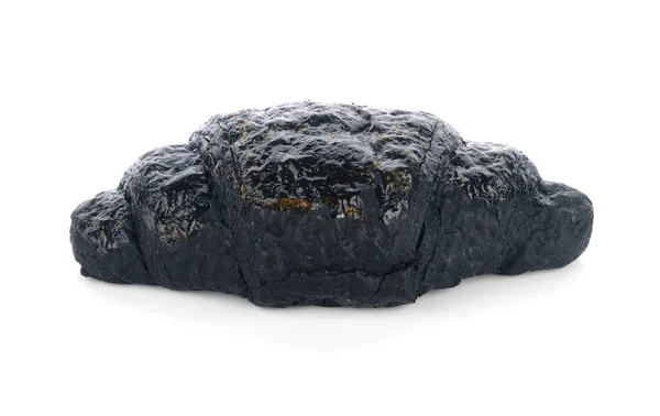 Круассан Угля Белом Фоне — стоковое фото