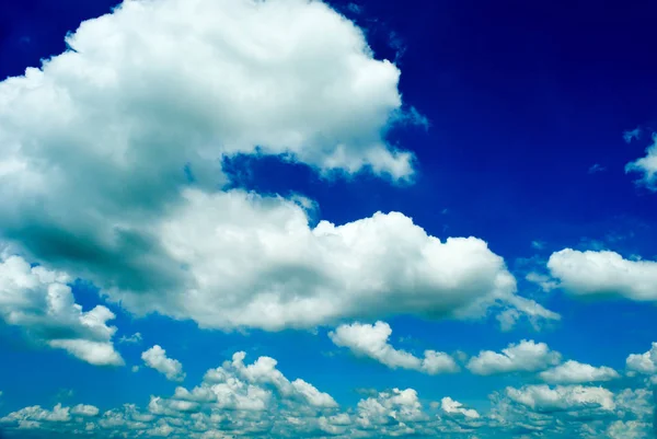 Blue Sky Background Tiny Clouds — Stock Photo, Image