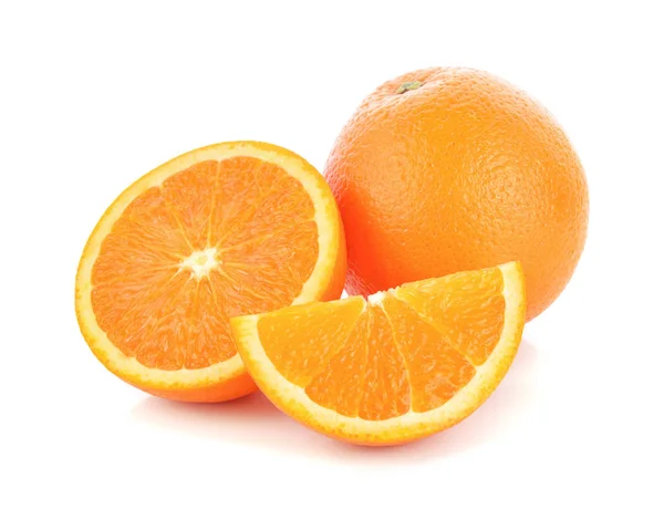 Orange Fruit Isolated White Background Stock Photo