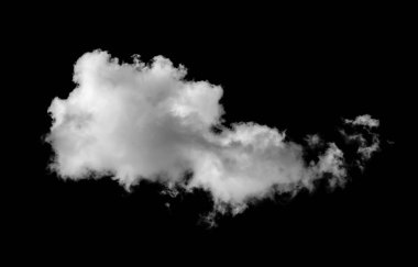 Siyah arkaplanda beyaz bulutlar