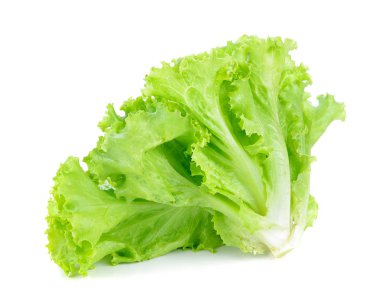 Fresh lettuce isolated on white background clipart