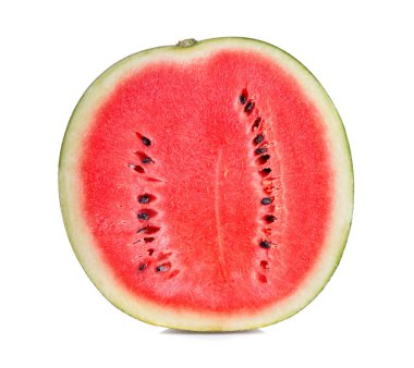 Beyaz arkaplanda karpuz izole