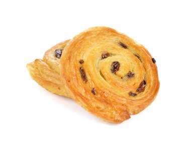 Beyaz izole Danimarka kuru üzüm