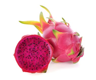 Dragon fruit isolated on white background clipart