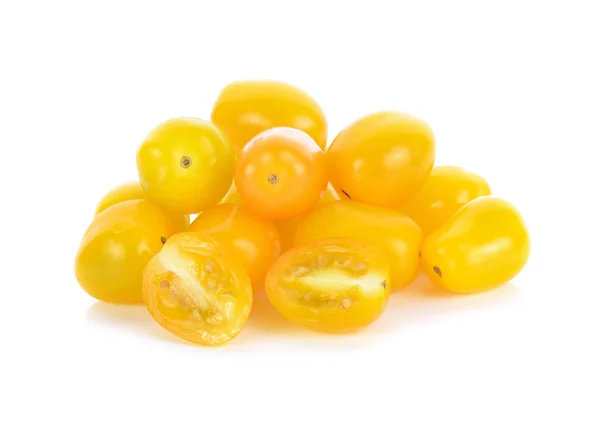 Tomates Amarillos Sobre Fondo Blanco — Foto de Stock