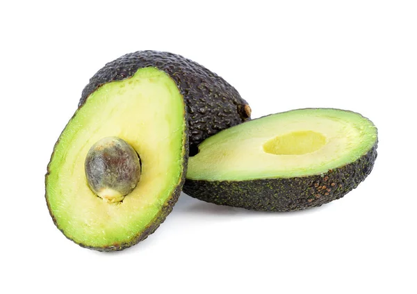 Vers Avocado Fruit Geïsoleerd Wit — Stockfoto