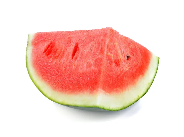 Scheiben Wassermelone Über Weißem — Stockfoto