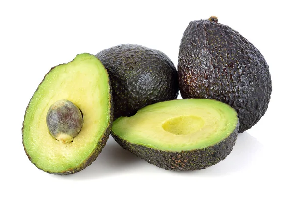 Vers Avocado Fruit Geïsoleerd Wit — Stockfoto