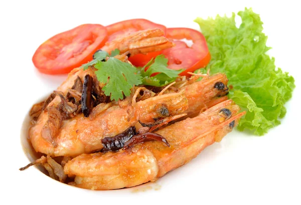 Crevettes Frites Sauce Tamarin — Photo