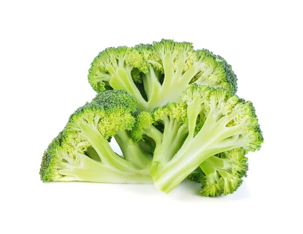 Beyaz Arkaplanda Izole Edilmiş Taze Brokoli — Stok fotoğraf