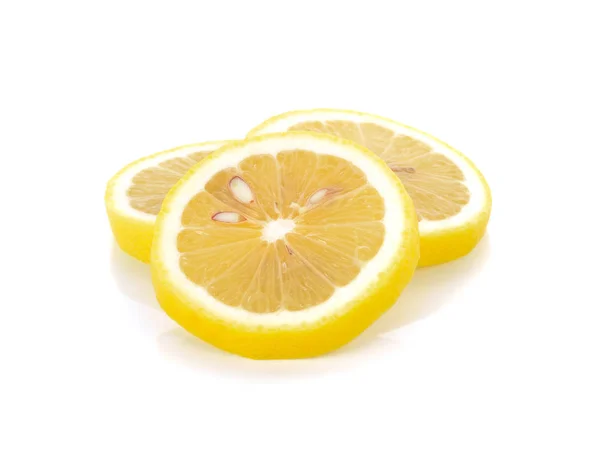 Limón Aislado Colección Blanca — Foto de Stock