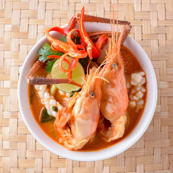 Tom Yam Kung Thailändische Küche — Stockfoto