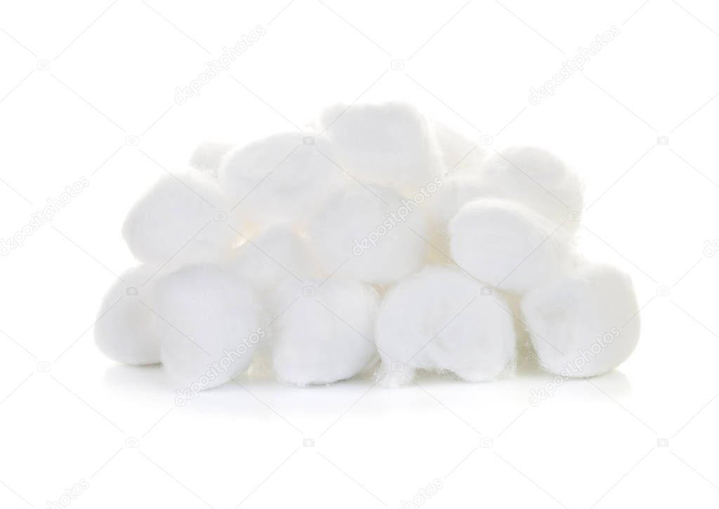 cotton wool isolate on white background