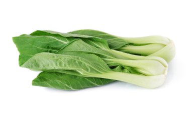 Bok choy sebzesi beyaz arkaplanda izole.