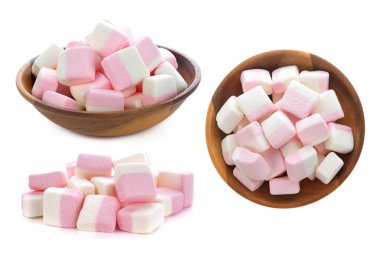 beyaz zemin üzerine tatlı şekerleme