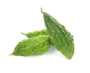 Acı kavun, beyaz arka plan üzerinde Bitter kabak