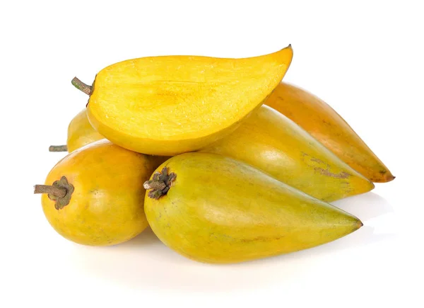 Ovos Canistel Amarelo Sapote Pouteria Campechiana Kunth Baehni Sobre Fundo — Fotografia de Stock