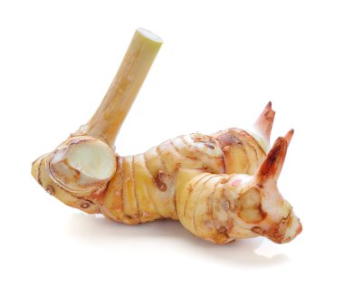 galangal beyaz arkaplanda izole edildi