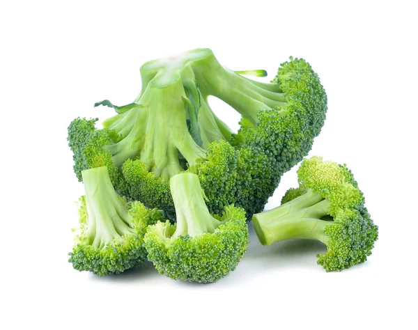 Čerstvé Brokolice Izolované Bílém Pozadí — Stock fotografie