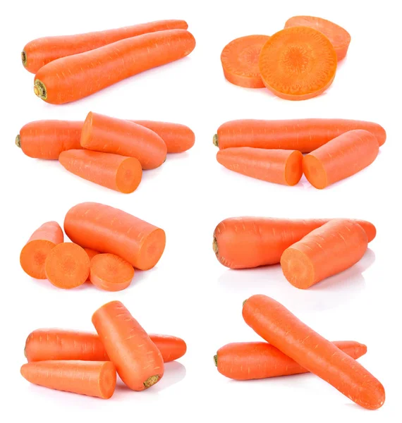 Carrots Isolated White Background — Stock Photo, Image