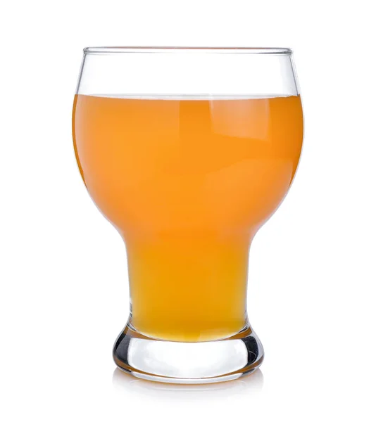 Склянка Апельсинового Соку Ізольовано Білому — стокове фото
