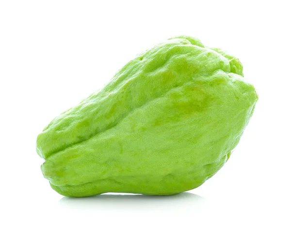 Chayote Isolado Fundo Branco — Fotografia de Stock