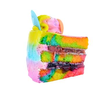 Gökkuşağı pastası şeffaf png