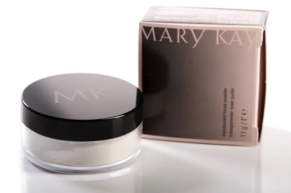 Crumbly Transparente Mary Kay Perfeitamente Combinado Com Qualquer Sombra Pele Imagens Royalty-Free