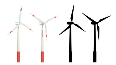 Rüzgar türbinleri seti