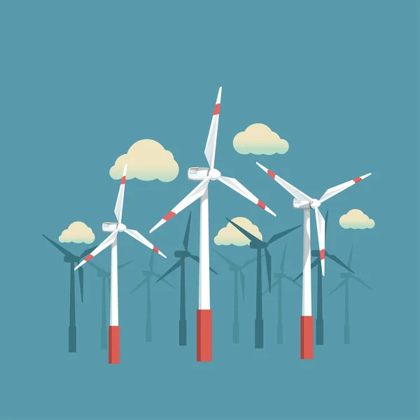 青の風エネルギー — ストックベクタ