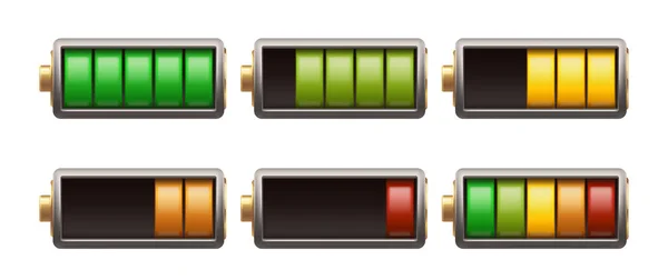 Batterie isolée — Image vectorielle