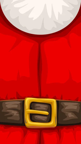 Santa Claus ropa de primer plano — Vector de stock