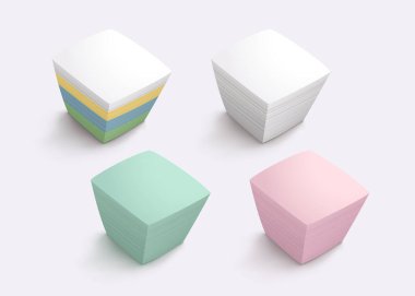 not kağıtları parlak arkaplan üzerine ayarlandı