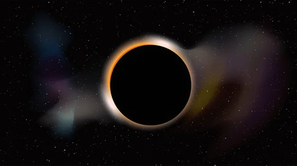 Black hole in dark space — Stock Vector