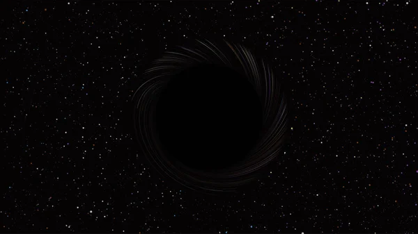 Black hole in deep space — Stock Vector