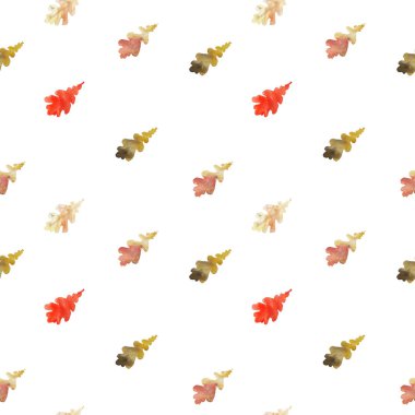 Desen suluboya sonbahar yaprakları